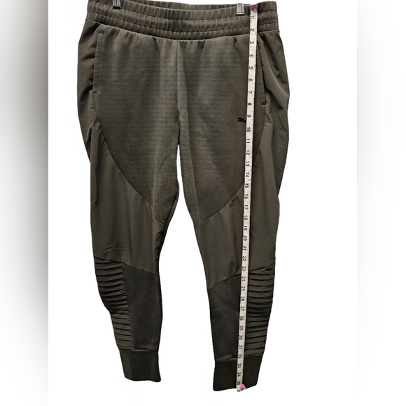 Puma Evostripe Modern Streetwear Motor Joggers Pants Olive Green Size Large - Picture 13 of 16